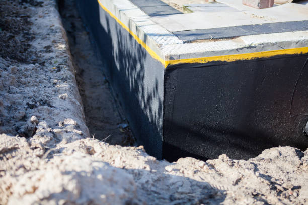 Residential Exterior Waterproofing installation at a Newbern, AL home by SJ Waterproofing Pros