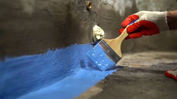 Commercial Exterior Waterproofing project at a Newbern, AL business property by SJ Waterproofing Pros